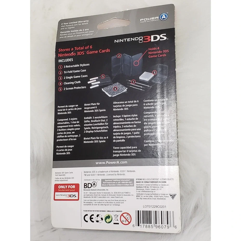 Nintendo 3DS Power a Stylus Kit 3 Original Stylus, Clean and Protect